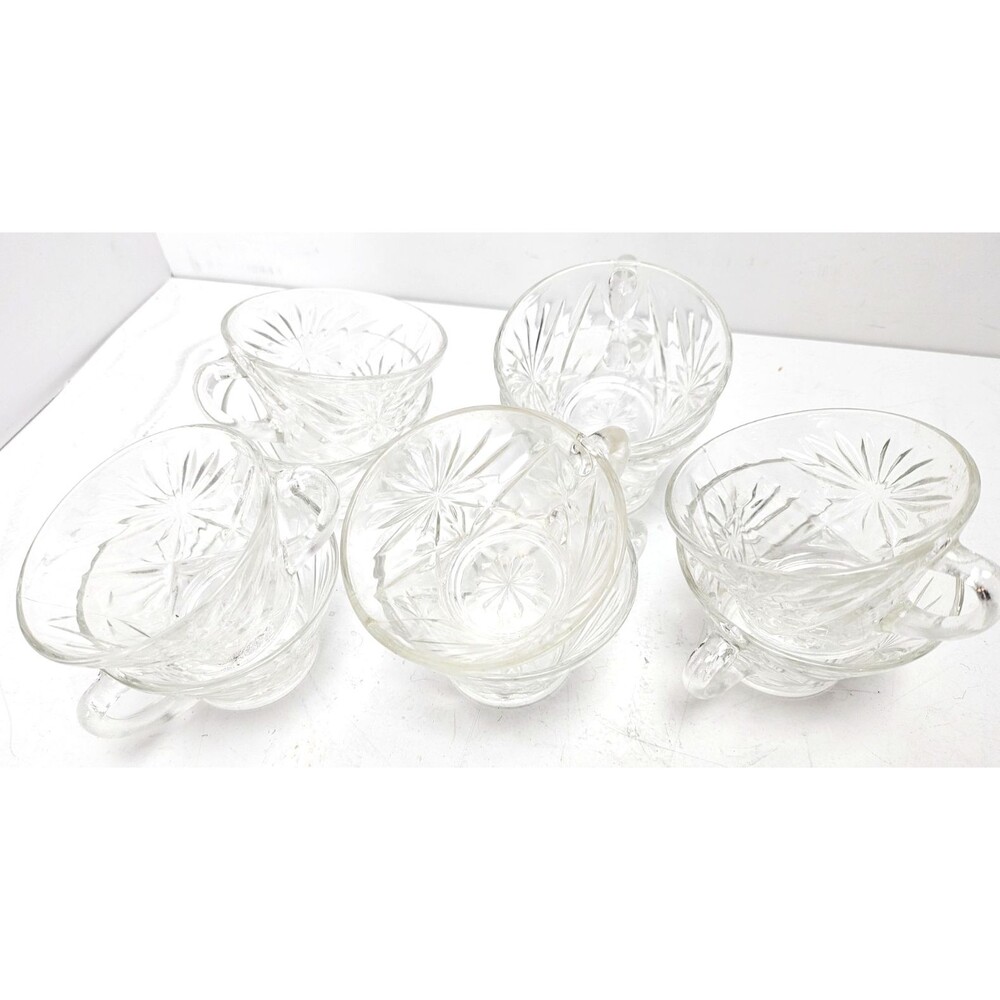 Lot of 10 American Brilliant Cut Glass Punch Cups